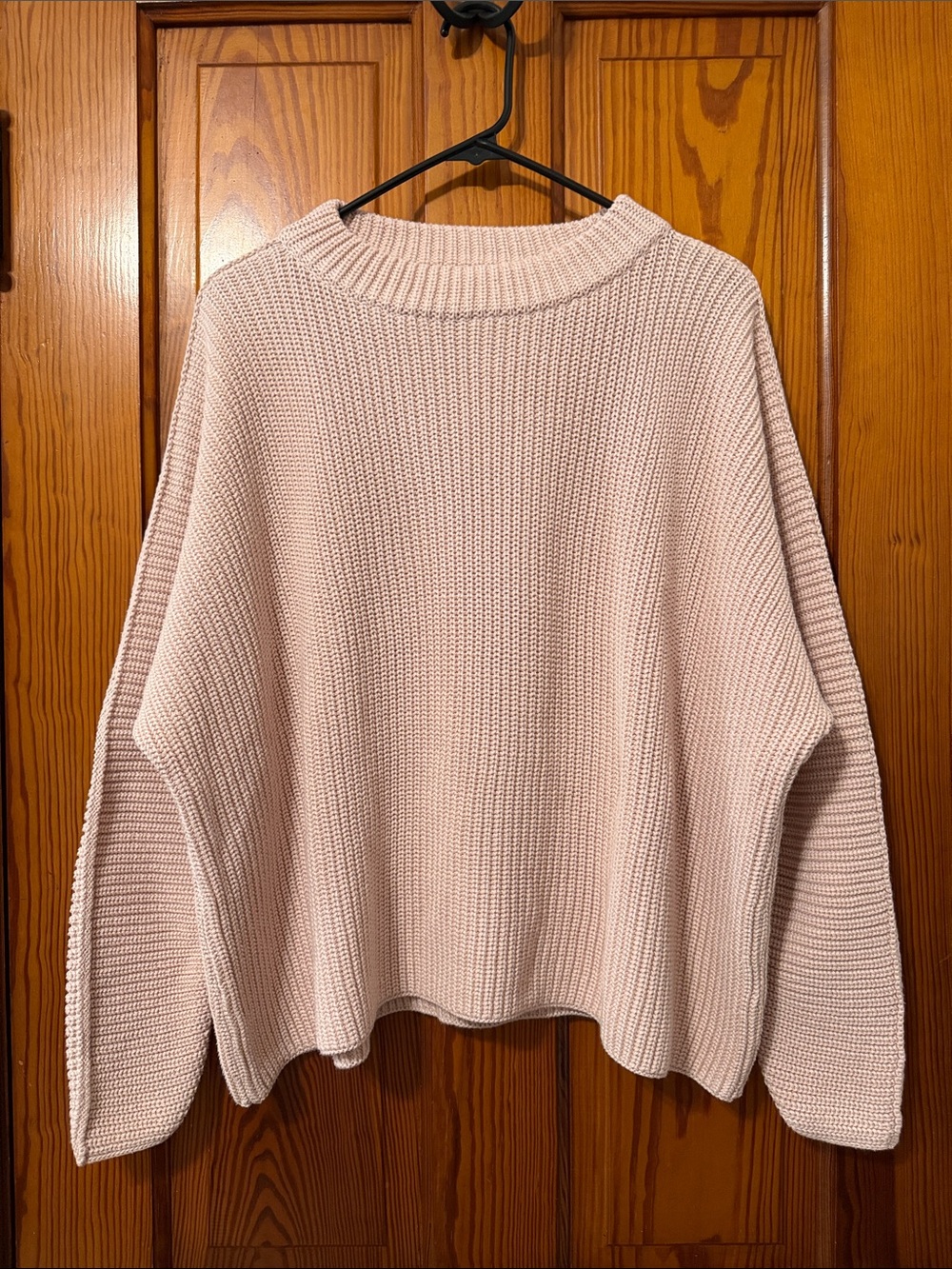 Frank & Eileen Montecito Sweater Classic Pullover - Blush Pink Neutral Cotton - Picture 2 of 13
